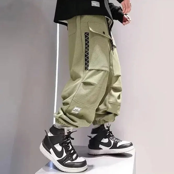 Retro Loose Tappered Men's Overalls Baggy Cargo Pant - EX-STOCK CANADA