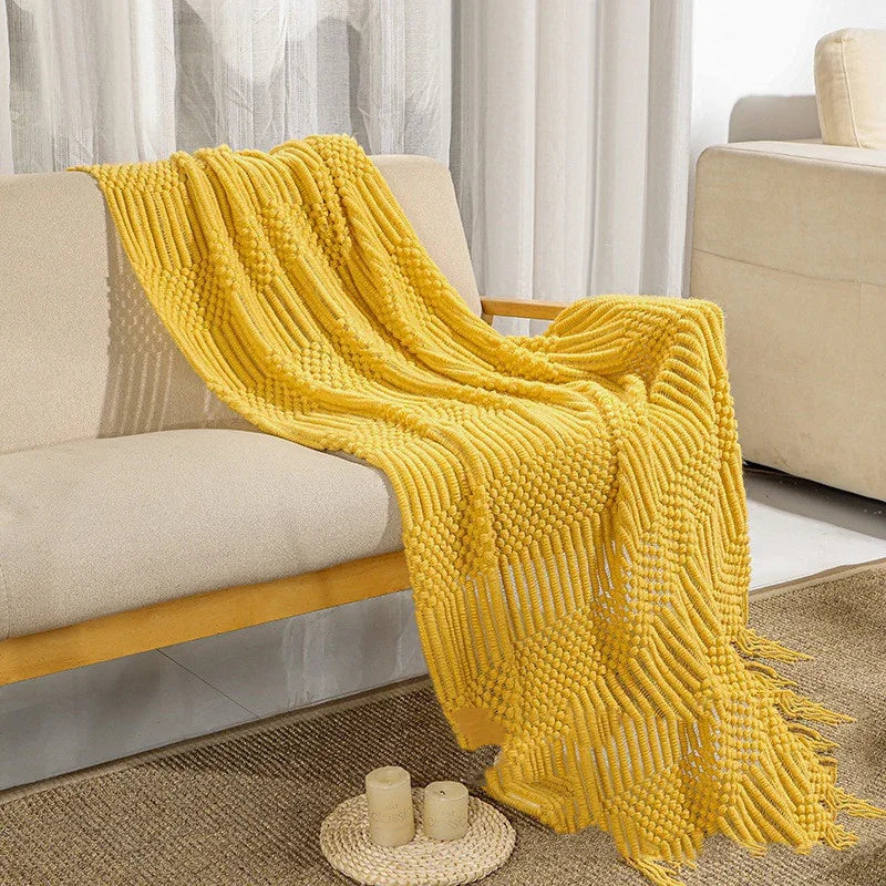 Pure Color Air Conditioning Blanket Cover Blanket Sofa Blanket Office Nap Blanket EX-STOCK Canada