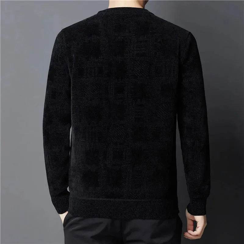 Winter Fleece-lined Chenille Pullover Sweater For Men - EX-STOCK Canada