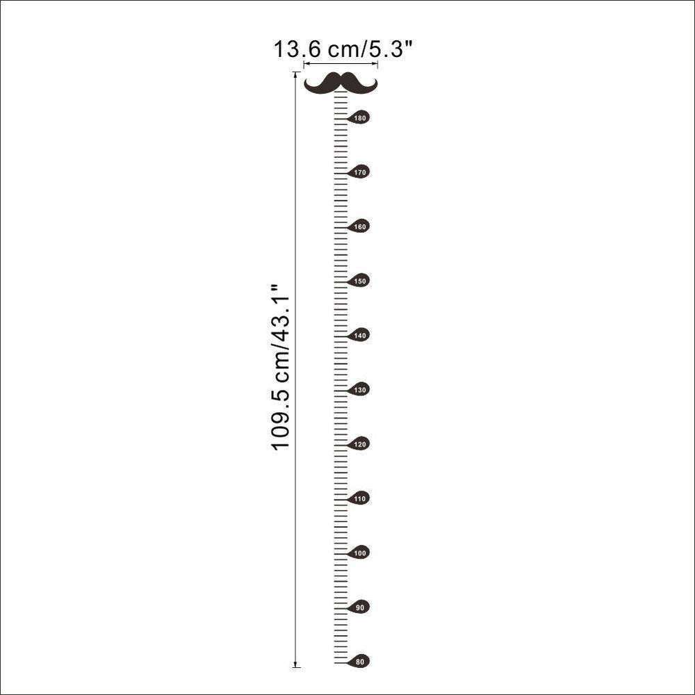Children's Beard Height Measurement Wall Sticker - EX-STOCK Canada