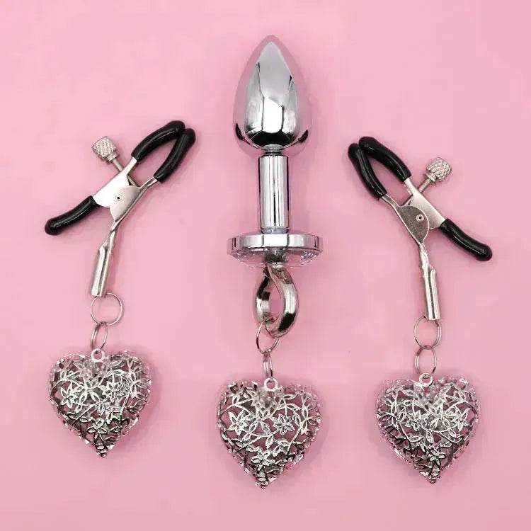 Love Chain Sex Toys Bell For Women Nipple Clamp Anal Plug - EX-STOCK Canada