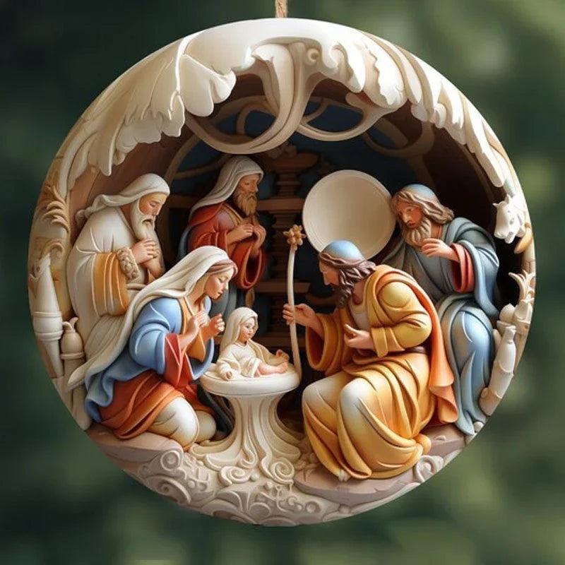 Pendentif de décoration de voiture en acrylique créatif de NoëlEX-STOCK Canada