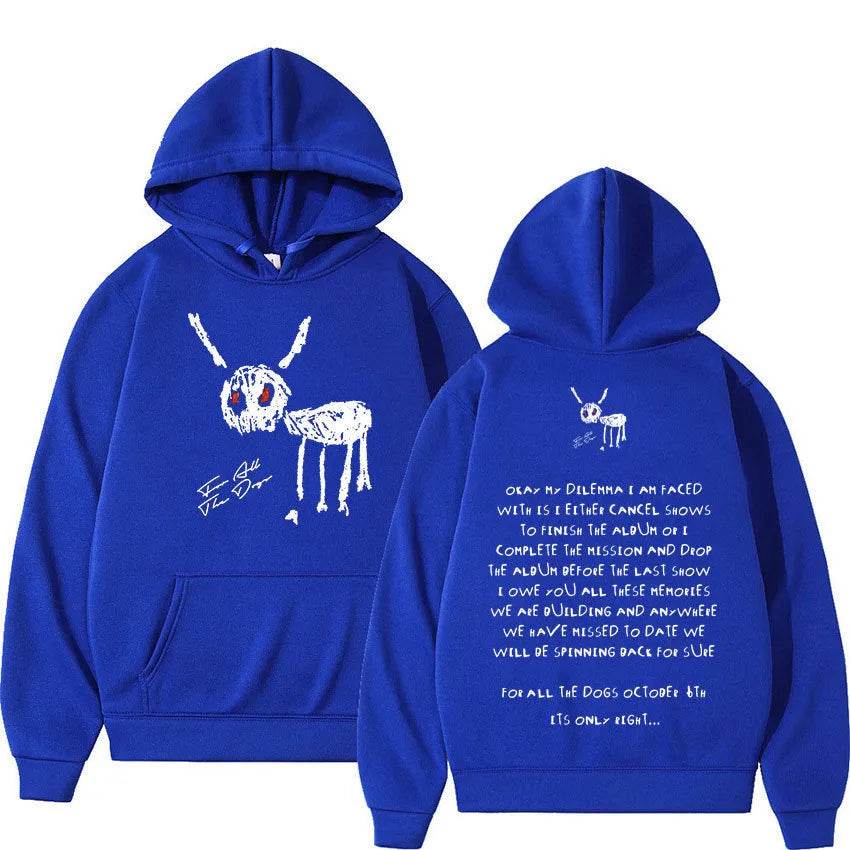 Rapper Drake For All The Dogs Letter Unisex Hoodie Sweatshirt - EX-STOCK Canada