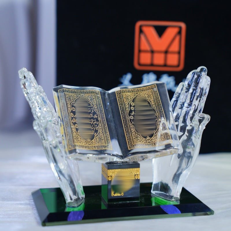 Hand Holding Book Exotic Gift Arabic Architecture Car Crystal Ornaments EX-STOCK Canada