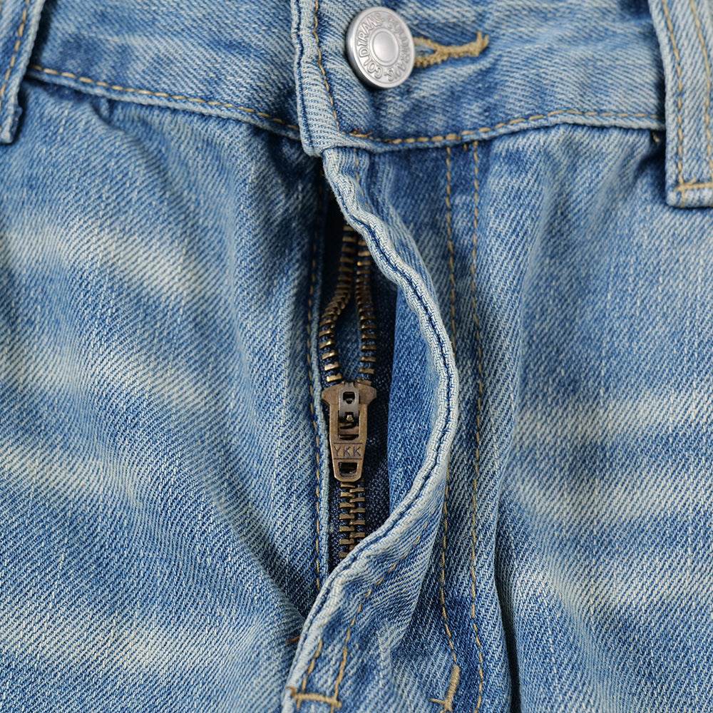 American Retro Wash Gradient Spray Painting Denim Trousers Men Jeans - EX-STOCK Canada