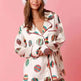 Satin Printed Santa Claus Two-piece Suit Home - EX-STOCK Canada