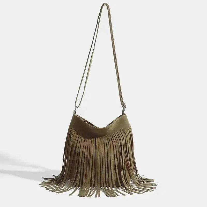 Artistic Tassel fringe Messenger Bag Simple And Popular Shoulder Bag - EX-STOCK Canada