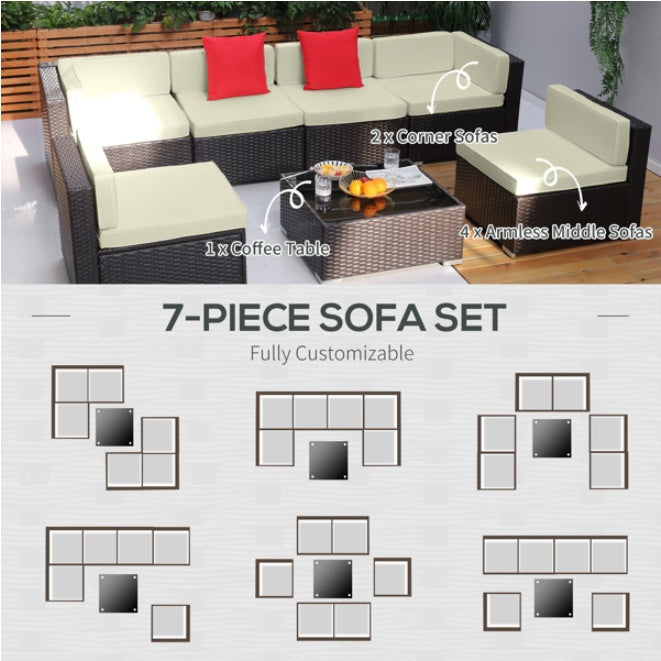 Pieces Patio Furniture Set EX-STOCK Canada