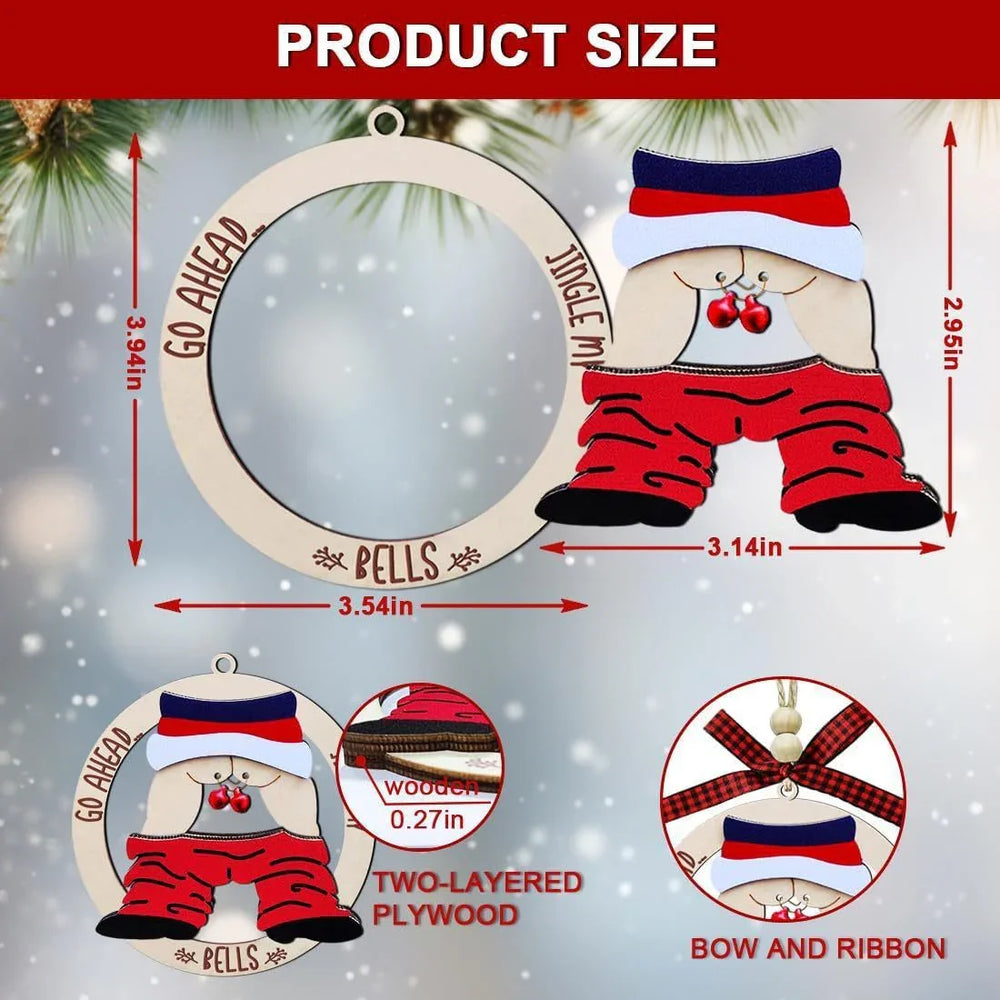 Christmas Gift Pendant Bell Wooden Hanging Decoration Pendant EX-STOCK Canada