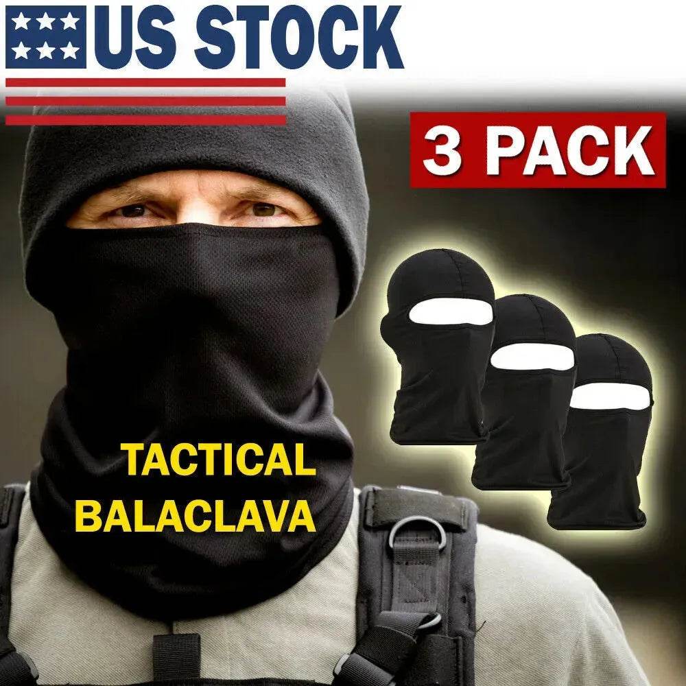 3 Pack Tactical Balaclava Thin Full Face Mask Lightweight Motorcycle Warmer Ski - EX-STOCK Canada