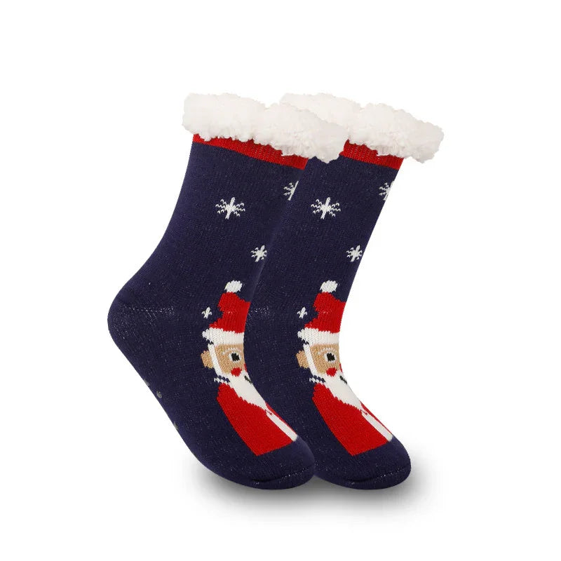 Christmas Women's Thickened Fleece-lined Room Socks EX-STOCK Canada