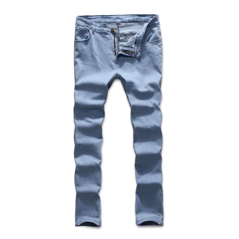Fashion Trend Men Blue Denim Trousers Jeans - EX-STOCK Canada
