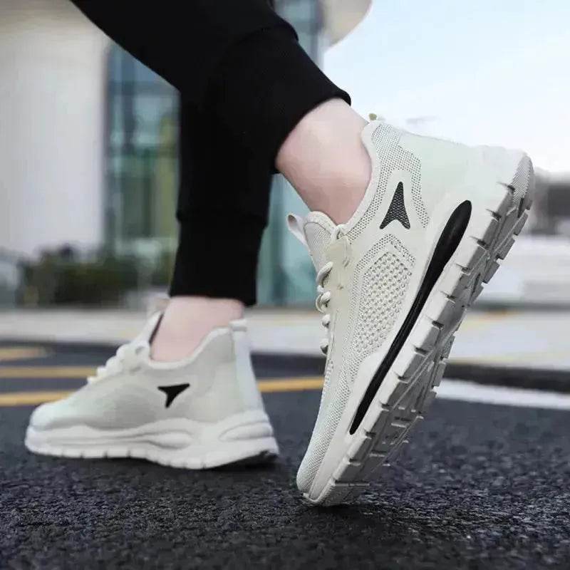 Men's Mesh Shoes Fashion Fly Knit Lightweight Breathable Sneakers Casual Running Sports Shoe - EX-STOCK Canada