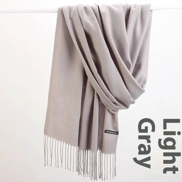 Pure Color Warm Keeping Scarf All-match Cashmere Shawl - EX-STOCK Canada
