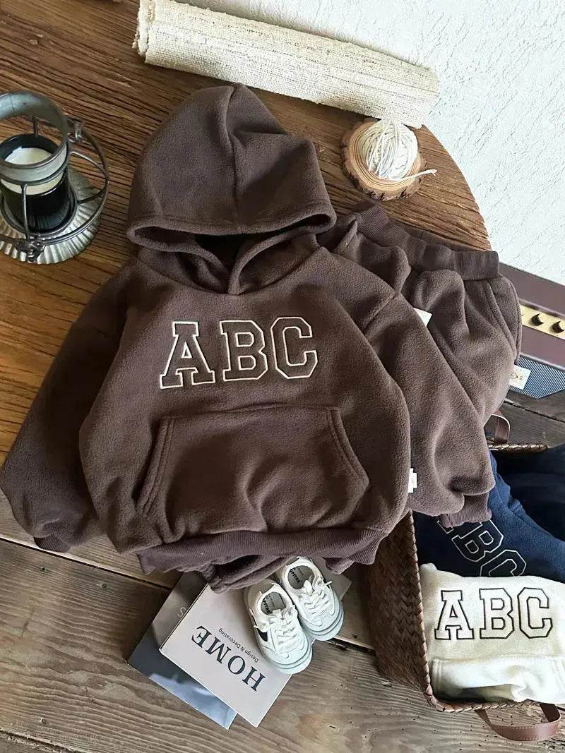 Children Unisex Sports Brushed Hoody Trousers Suit Unisex Hoodie two piece for kids - EX-STOCK Canada