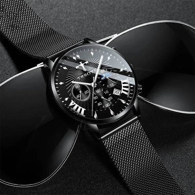 Business Quartz Watch Leisure Calendar Men's Luminous Waterproof Watch - EX-STOCK Canada
