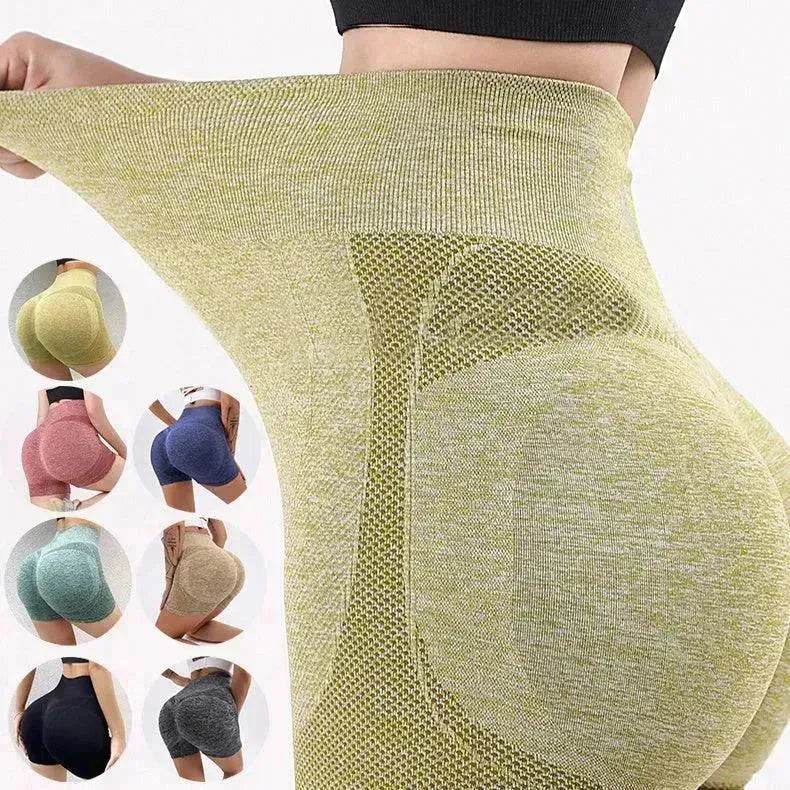 Fitness Yoga Shorts Pants Butt Lifting Seamless Leggings Women Gym - EX-STOCK Canada