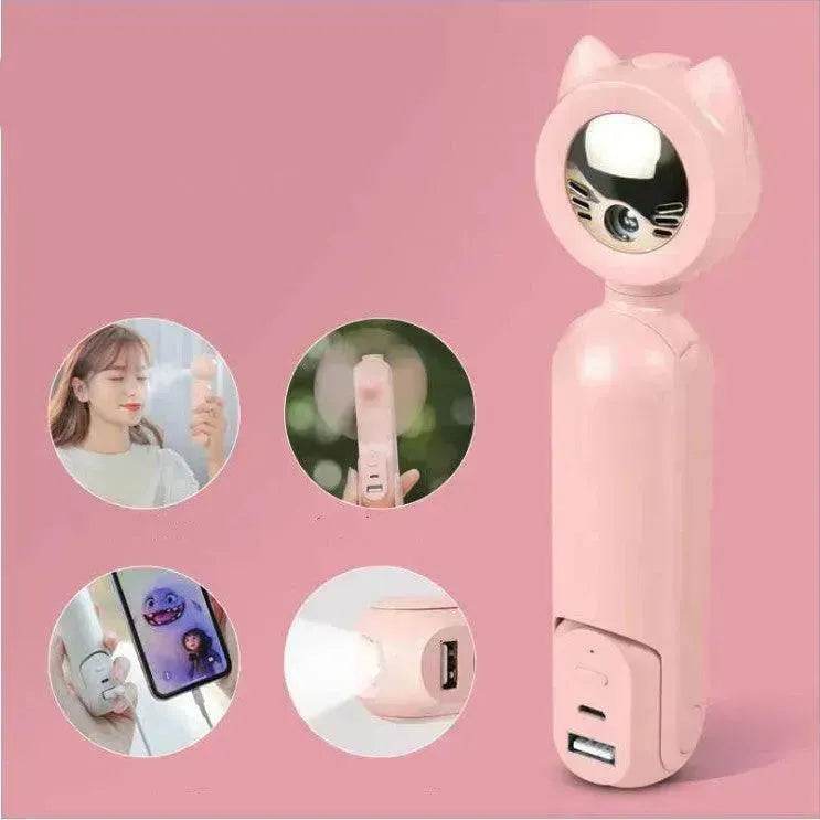 Five-in-one Multi-function Combination Hand-held Hydrating Fan - EX-STOCK Canada