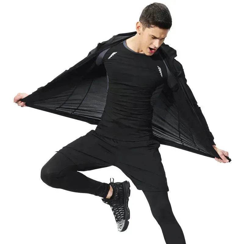 Men's Workout set Five-piece fitness wear - EX-STOCK Canada