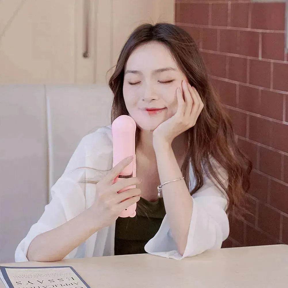 Folding Hand-held Fan Spray Water Replenishing Portable USB Charging - EX-STOCK Canada