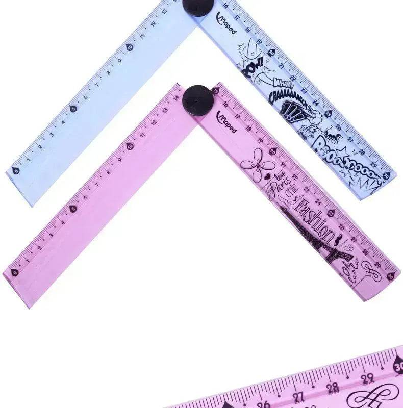 folding ruler 30cm widened rotary ruler - EX-STOCK Canada