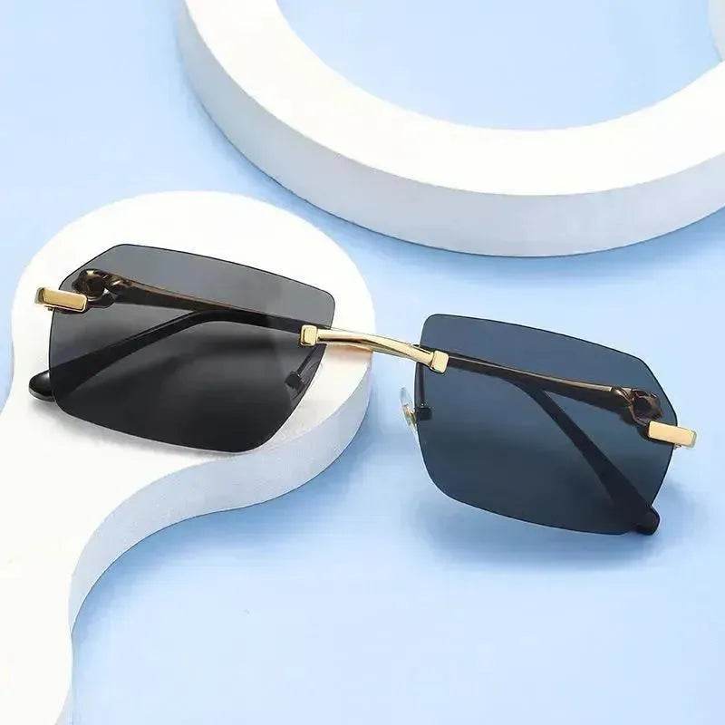Frameless Trimming Leopard Head Sunglasses - EX-STOCK Canada