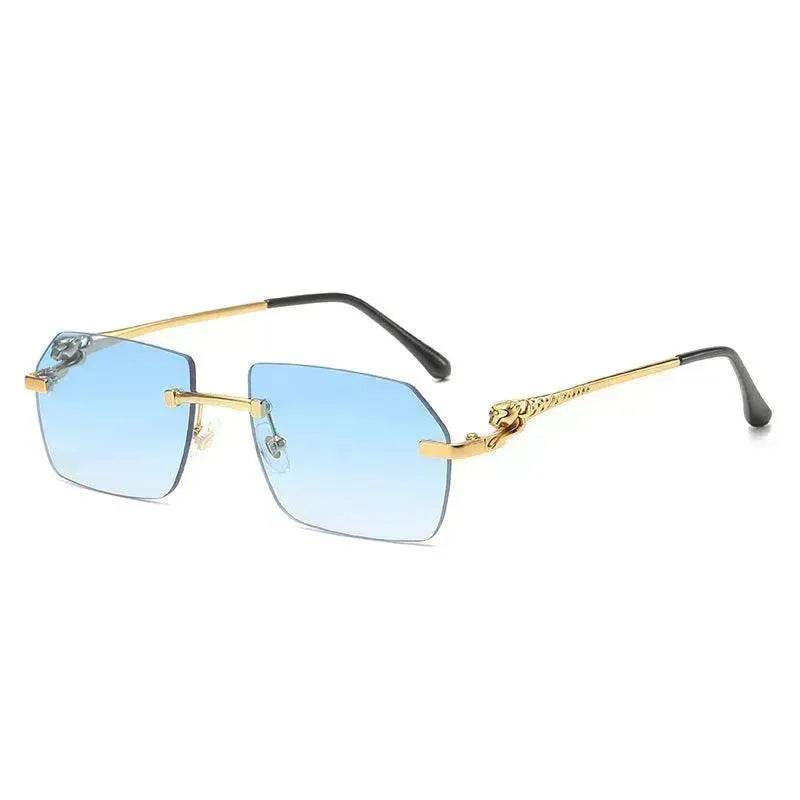 Frameless Trimming Leopard Head Sunglasses - EX-STOCK Canada