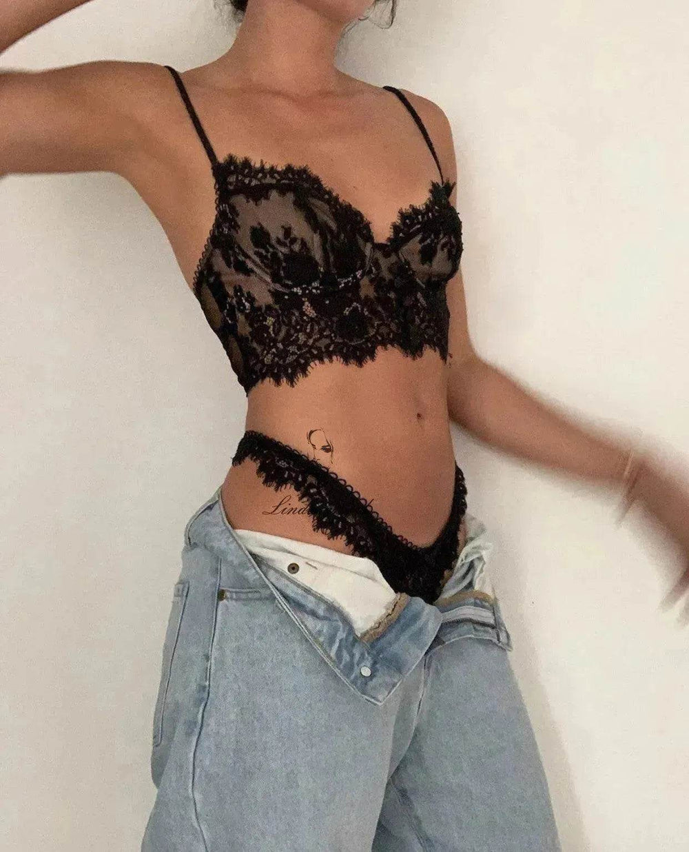 French Charming Lace Lingerie Set - EX-STOCK Canada