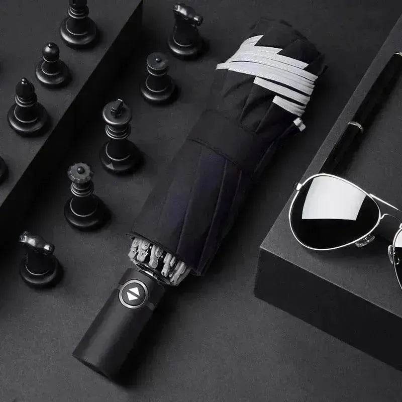 Full Automatic Reverse Umbrella Men'S Business Reflective Cloth Car Umbrella - EX-STOCK Canada