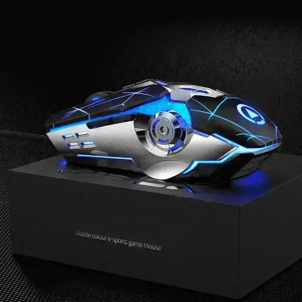 Gaming Mouse Wired Silent Gaming Mechanical Computer Desktop Notebook Office - EX-STOCK CANADA