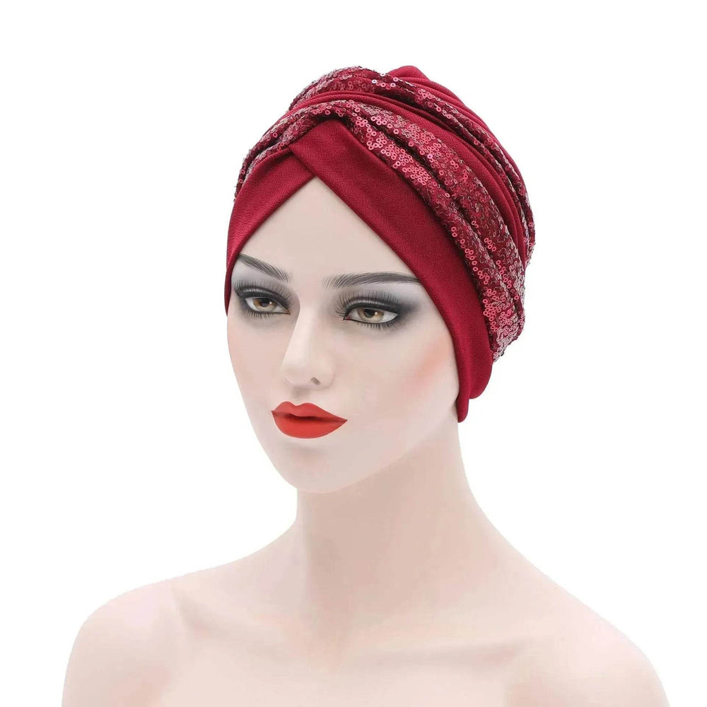 Garbled Cloth Sequined African Baotou Arab Hat - EX-STOCK Canada