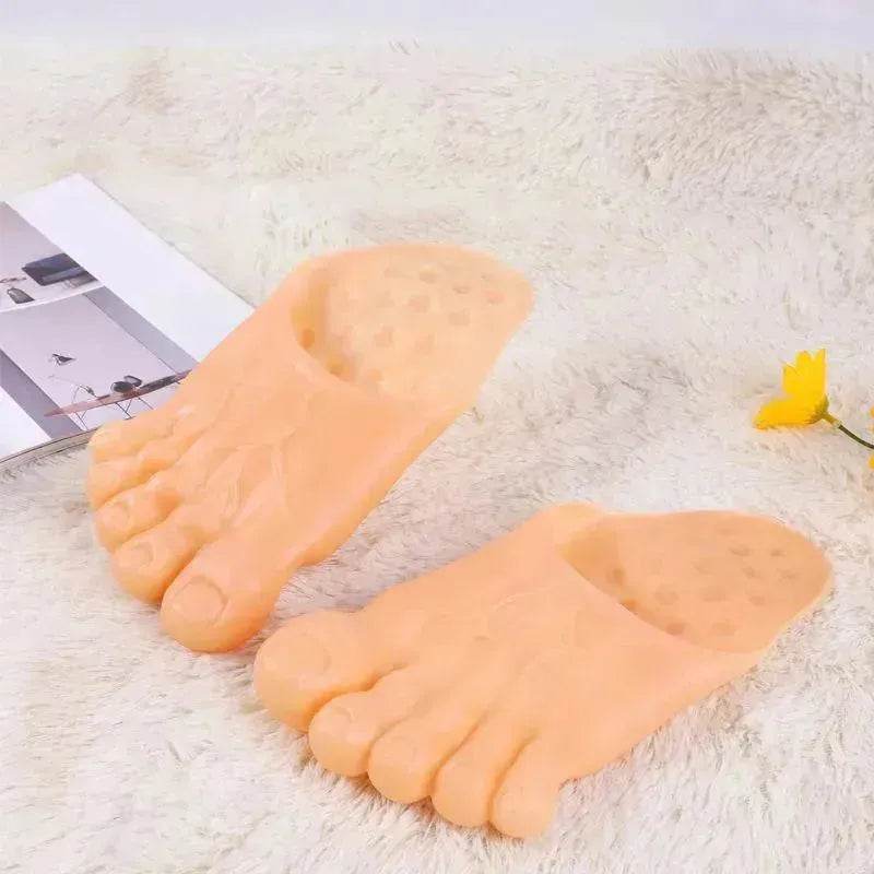 Giant Big Toe Funny Creative Beach Barefoot Slippers for Men and Women - EX-STOCK Canada