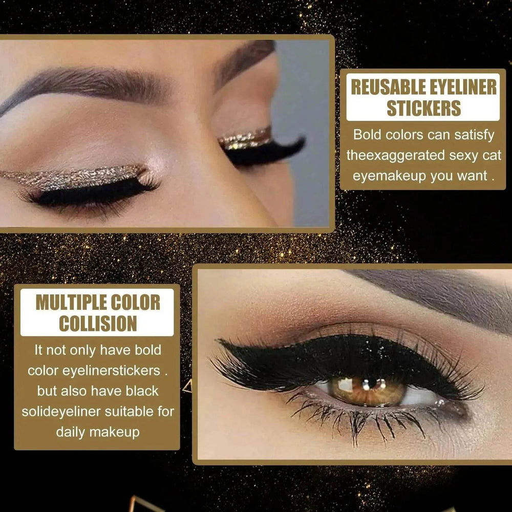 Glittering Eyeliner Sticker False lashes set - EX-STOCK Canada