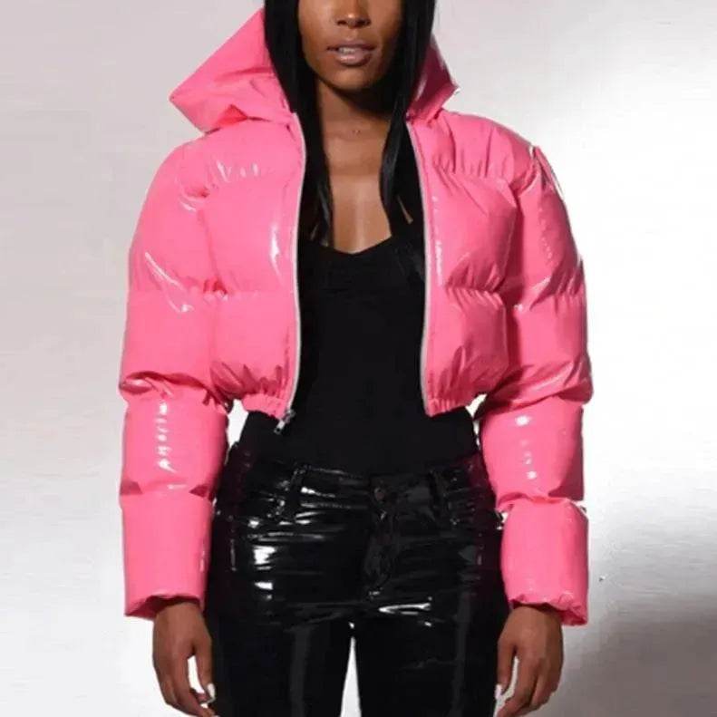 Glossy Bread Coat Down Cotton Jacket - EX-STOCK Canada