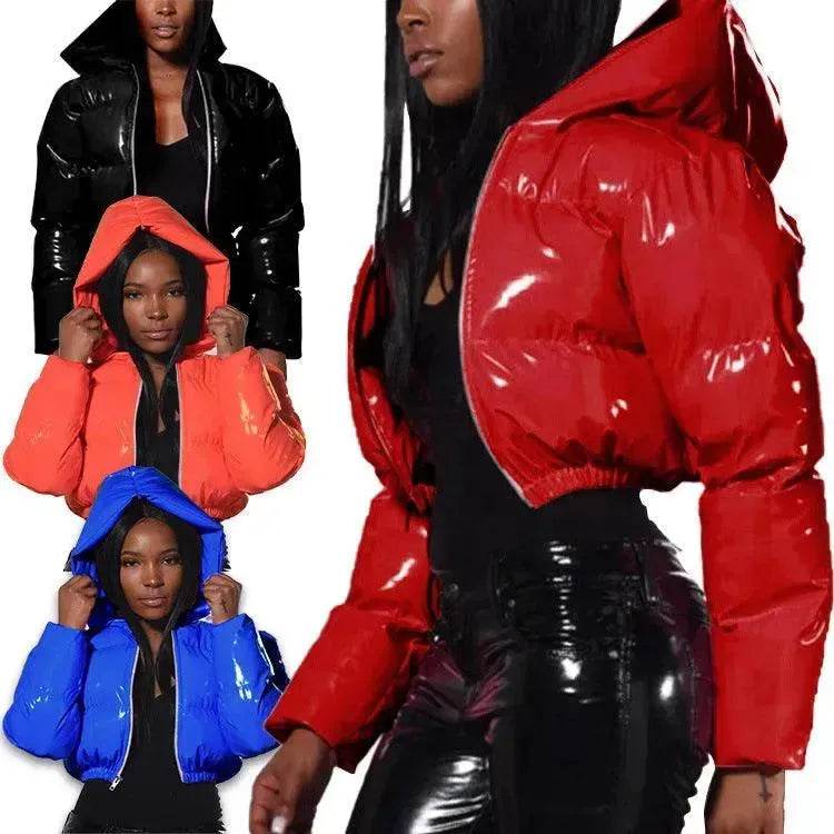 Glossy Bread Coat Down Cotton Jacket - EX-STOCK Canada