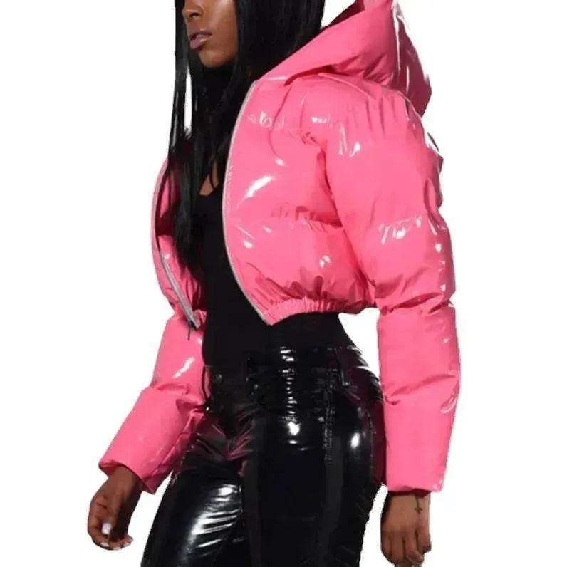 Glossy Bread Coat Down Cotton Jacket - EX-STOCK Canada