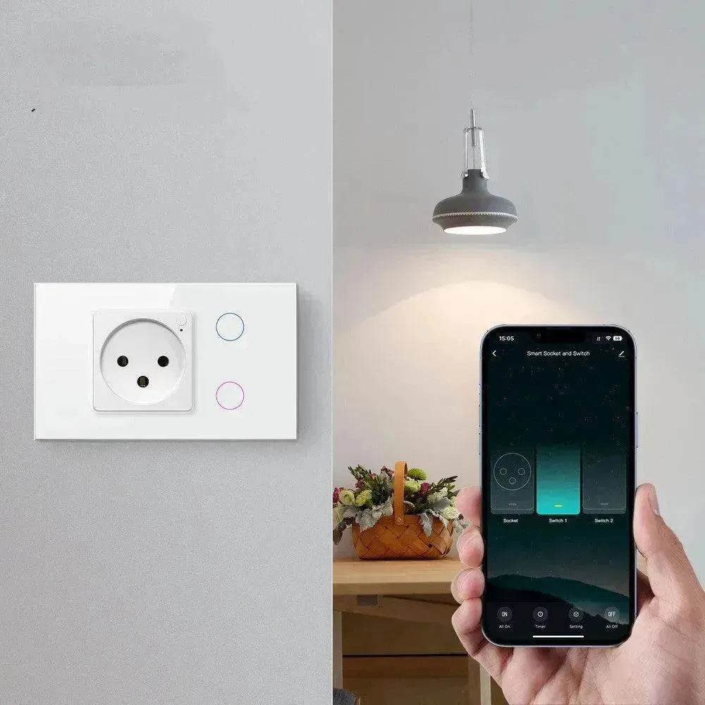Graffiti Color Column Wall Timing Touch Lamp Socket Voice Control Intelligent - EX-STOCK Canada