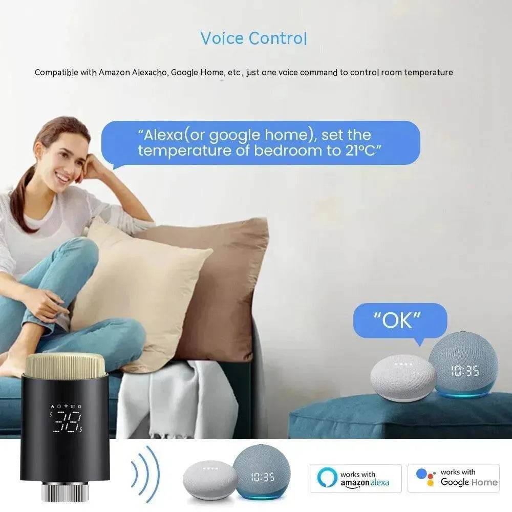 Graffiti Wifi Thermostatic Valve Mobile App Remote Control Smart Temperature Controller - EX-STOCK Canada