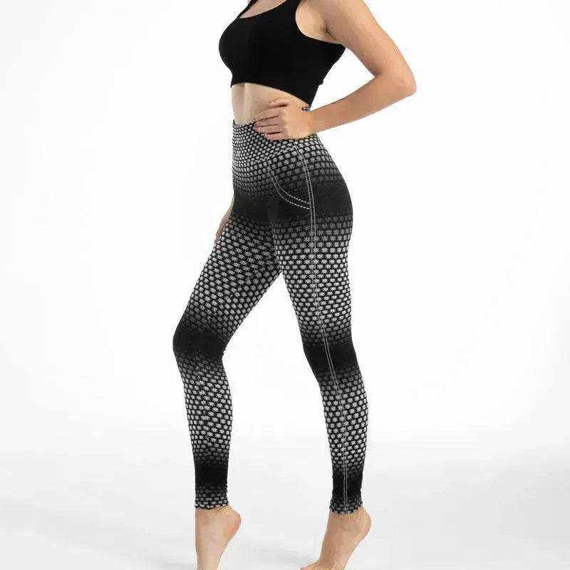 Gym High Waist Leopard Print Leggings - EX-STOCK Canada