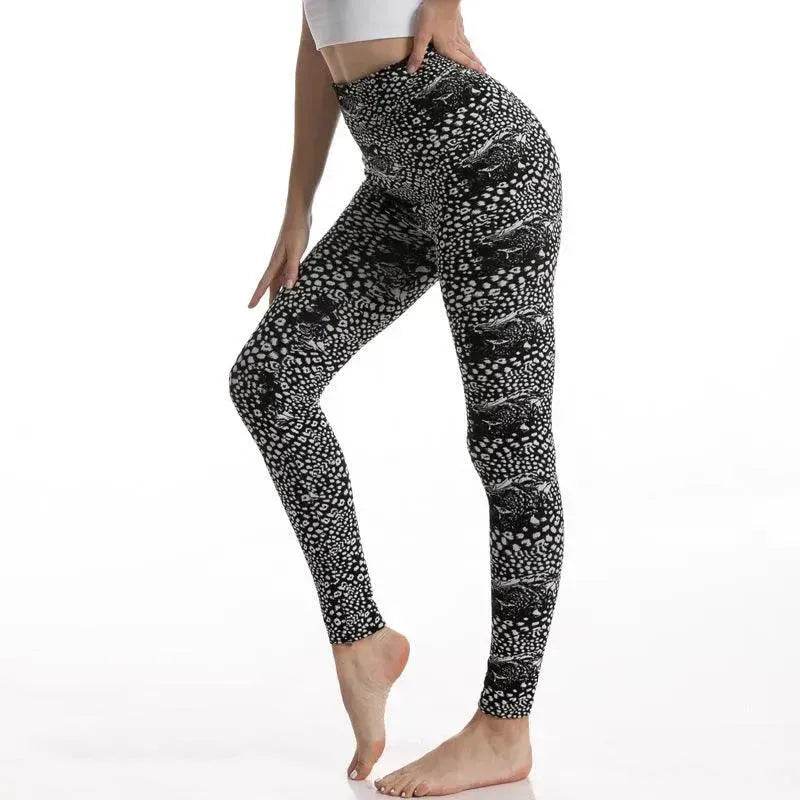 Gym High Waist Leopard Print Leggings - EX-STOCK Canada
