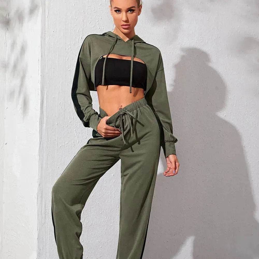 Gym Running Yoga Wear Loose Casual Sports Suit - EX-STOCK Canada