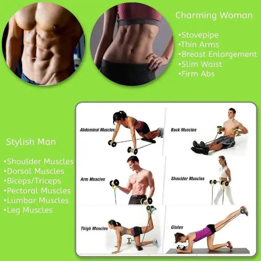 Gym Wheel Family Abs Wheel Gym Wheel Roller Quiet Rally Row - EX-STOCK Canada