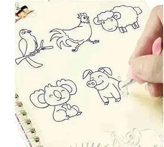 Hard Cover Magic Practice Writing Paste Painting Sketch Book - EX-STOCK CANADA