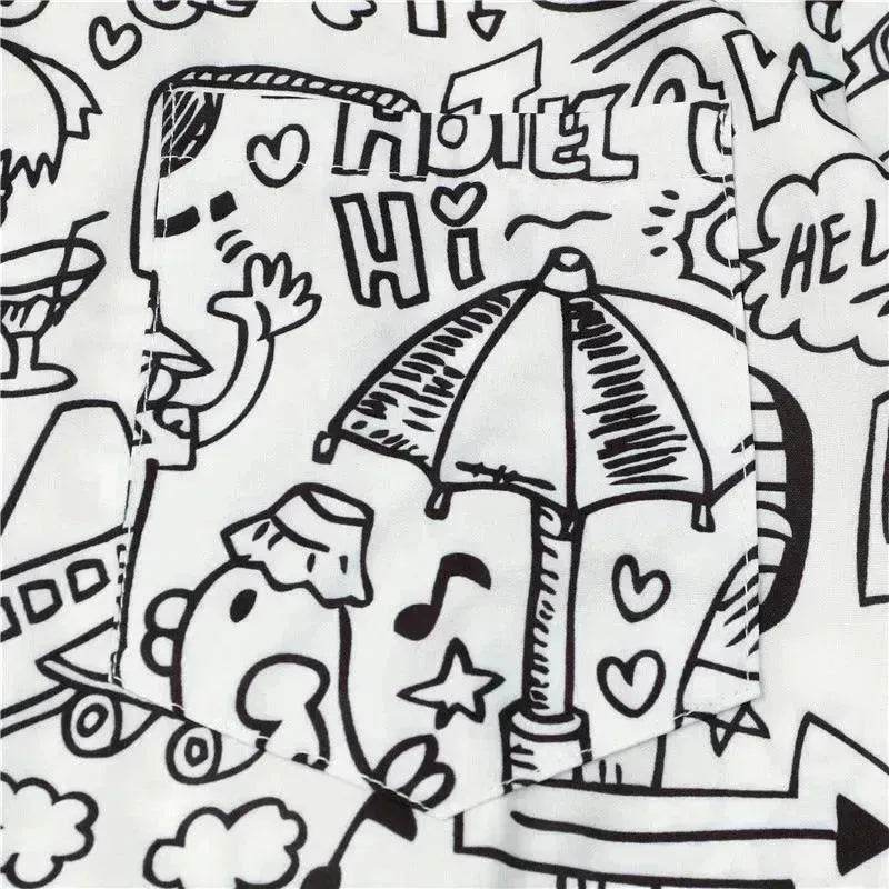 Hawaiian Printed Shirt Short Sleeve - EX-STOCK Canada