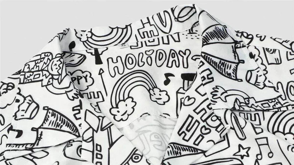 Hawaiian Printed Shirt Short Sleeve - EX-STOCK Canada