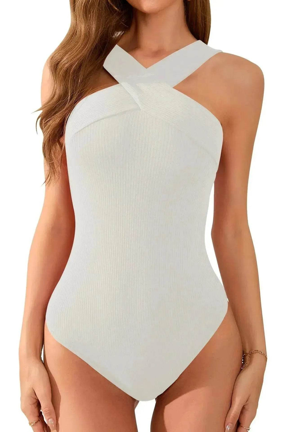 High Waist Slimming Sleeveless Summer Tight Waist Charming Jumpsuit - EX-STOCK Canada