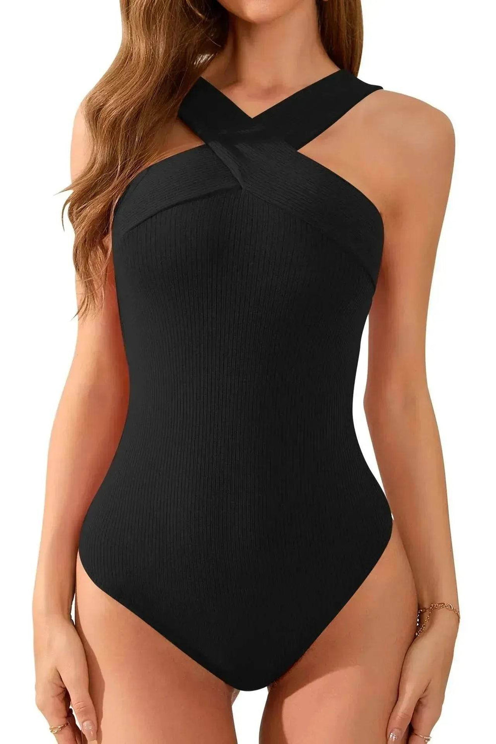 High Waist Slimming Sleeveless Summer Tight Waist Charming Jumpsuit - EX-STOCK Canada