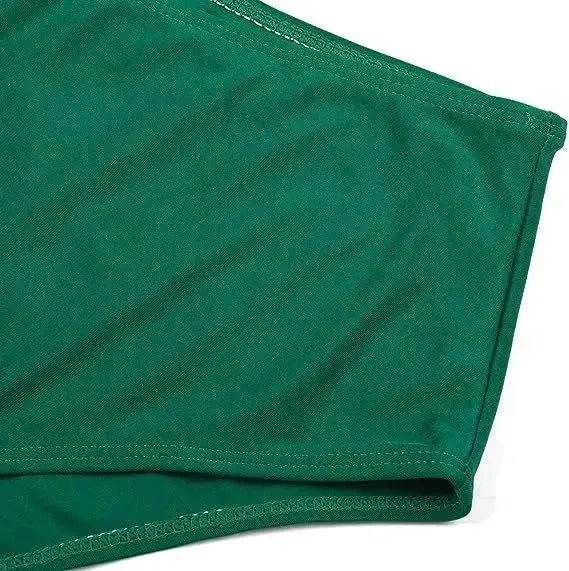 High Waist Split Swimsuit with Double Layer Lotus Leaf Design - EX-STOCK Canada