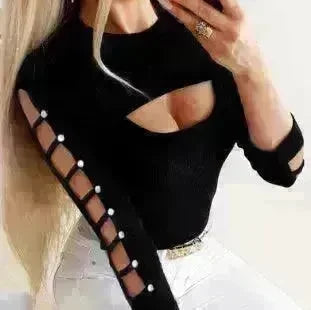 Hollow Out Button Top Women - EX-STOCK CANADA