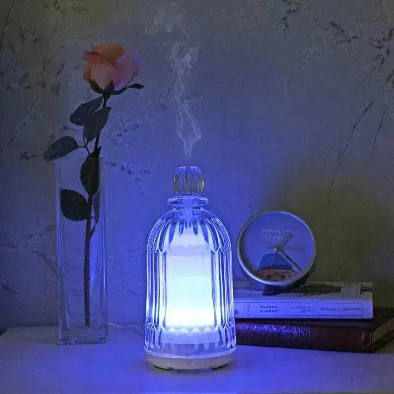 Home Appliances Ultrasonic Atomizing Humidifier Home Desktop Silent Bedroom Essential Oil Diffuser Aroma Diffuser Lamp - EX-STOCK Canada